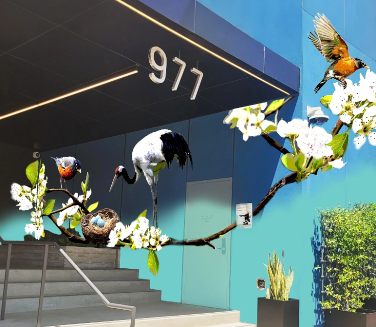 Artist Rendering Image of new mural painted on LACERS office building