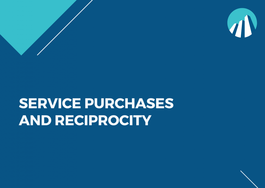 Service Purchase & Reciprocity