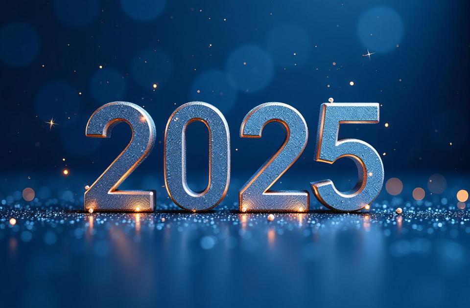 Image that shows the numbers 2025