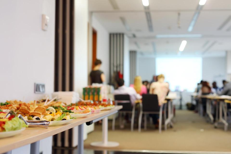 Table with snacks and refreshments