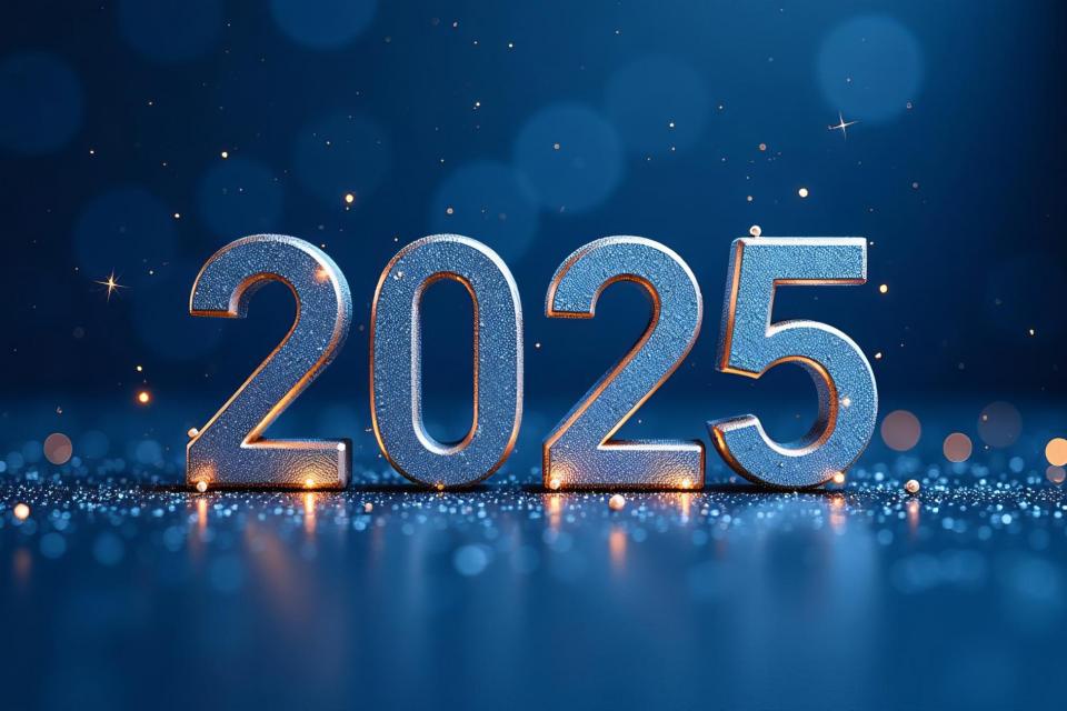 Image that shows the numbers 2025