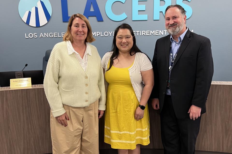 Picture of Board President Annie Chao, Vice President Janna Sidley, and GM Neil Guglielmo